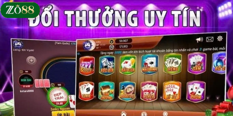 Game Bài Đổi Thưởng ZO88 - Cổng Game Uy Tín Và Hấp Dẫn 2025 2 Giới thiệu về Game bài đổi thưởng ZO88